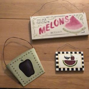 Set of 3 Decorative Signs: Home, Porch & Garden!